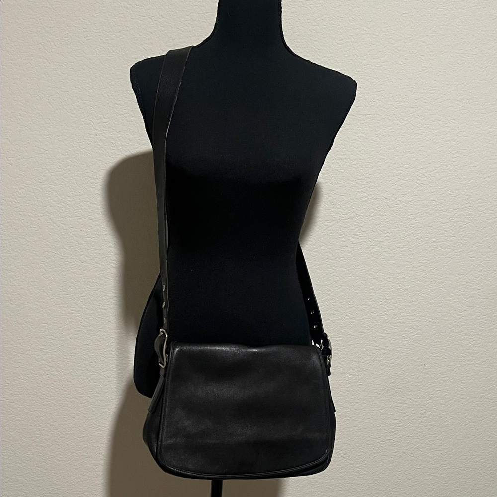 Coach Leather Crossbody Bag | Black | Adjustable Strap | Style B21712-9